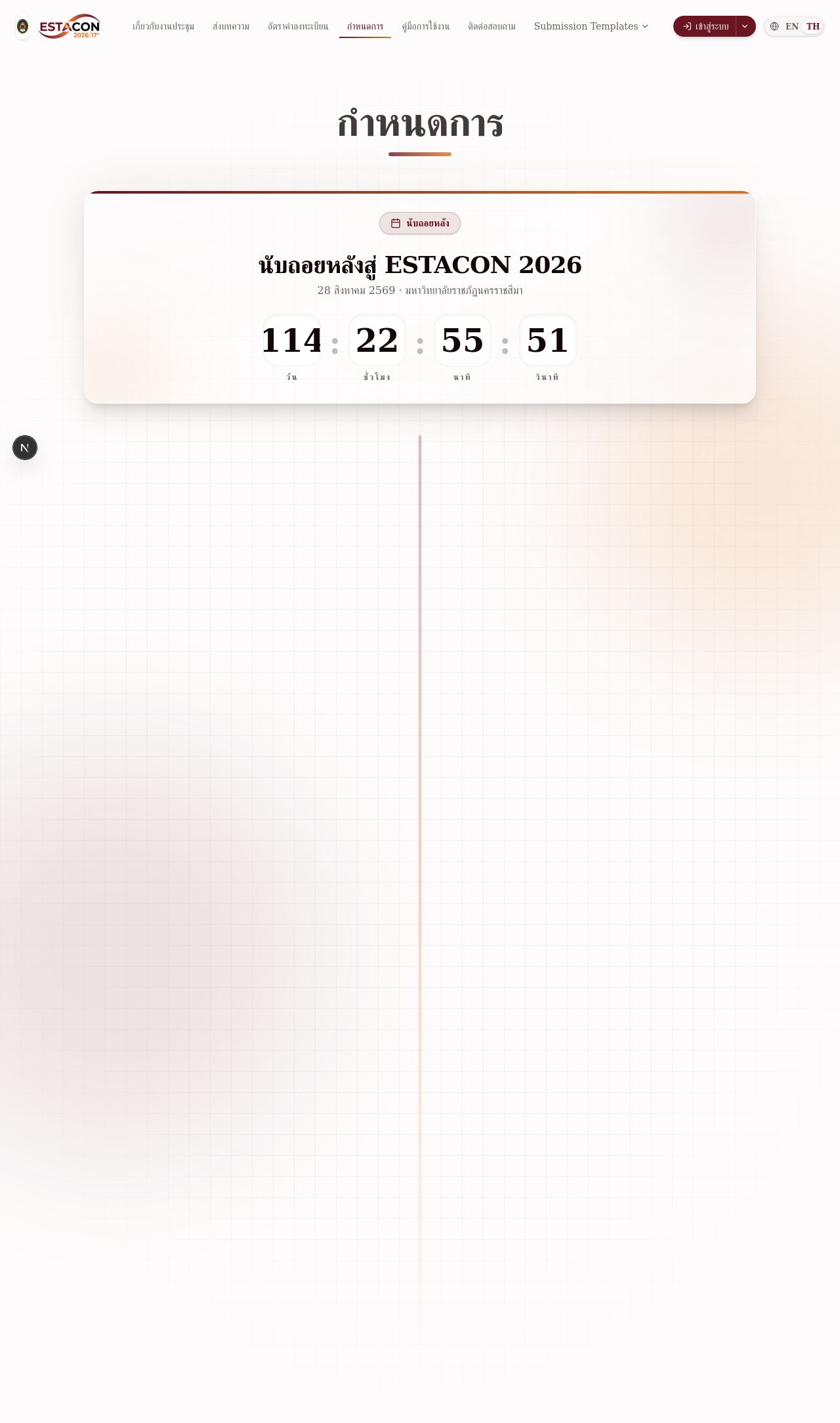 Timeline สำคัญ